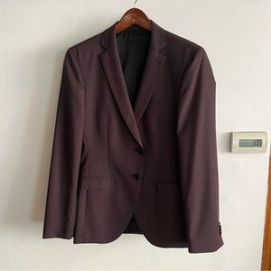 Hugo Boss suit in burgundy